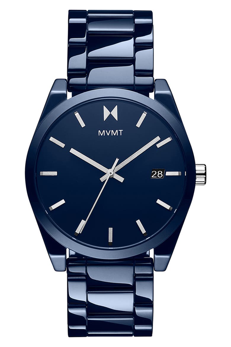 Element Ceramic Bracelet Watch, 43mm, Main, color, BLUE