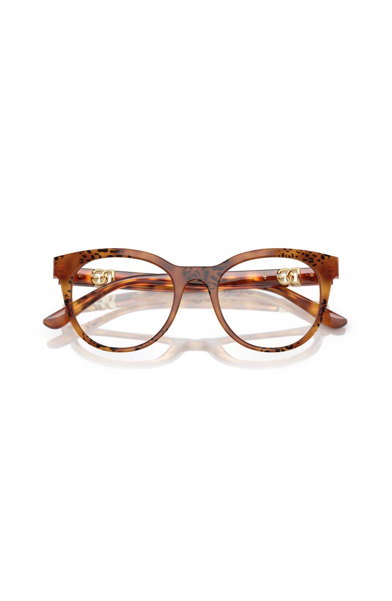 Dolce&Gabbana 52mm Phantos optical glasses, Alternate, color, Brown