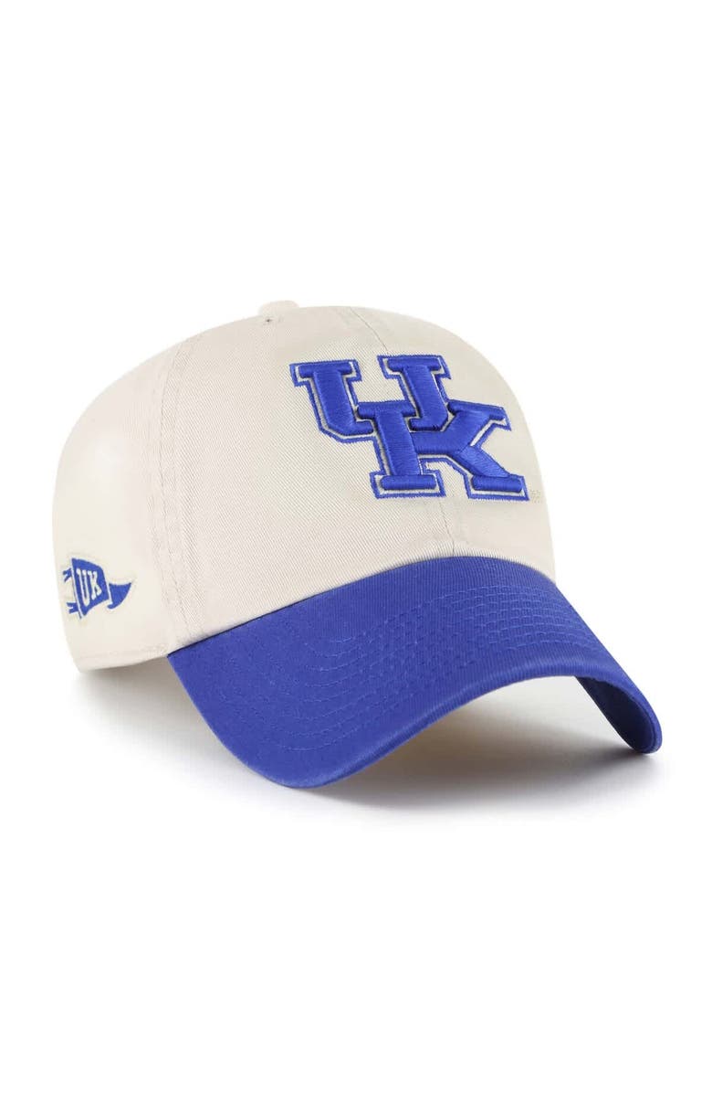 '47 Men's '47 Cream Kentucky Wildcats Grand Stand Clean Up Adjustable Hat, Main, color, Cream