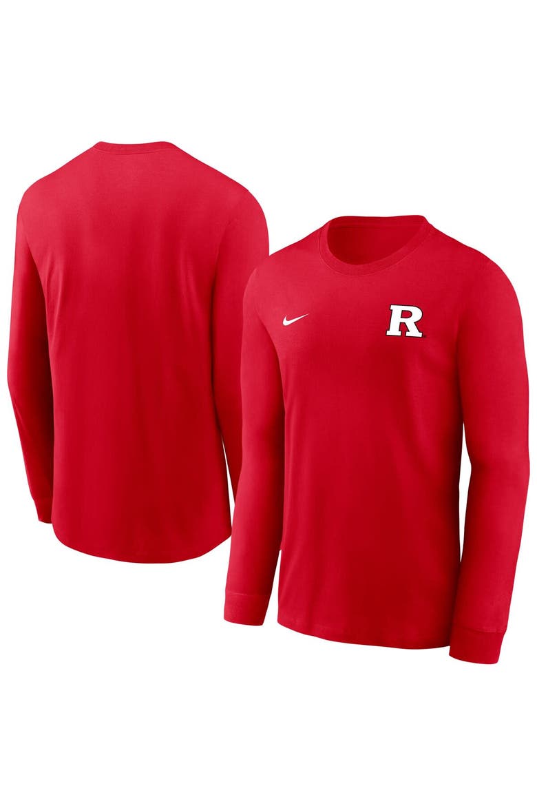 Men's Nike Scarlet Rutgers Scarlet Knights Legend Dri-FIT Long Sleeve T-Shirt, Alternate, color, Scarlet