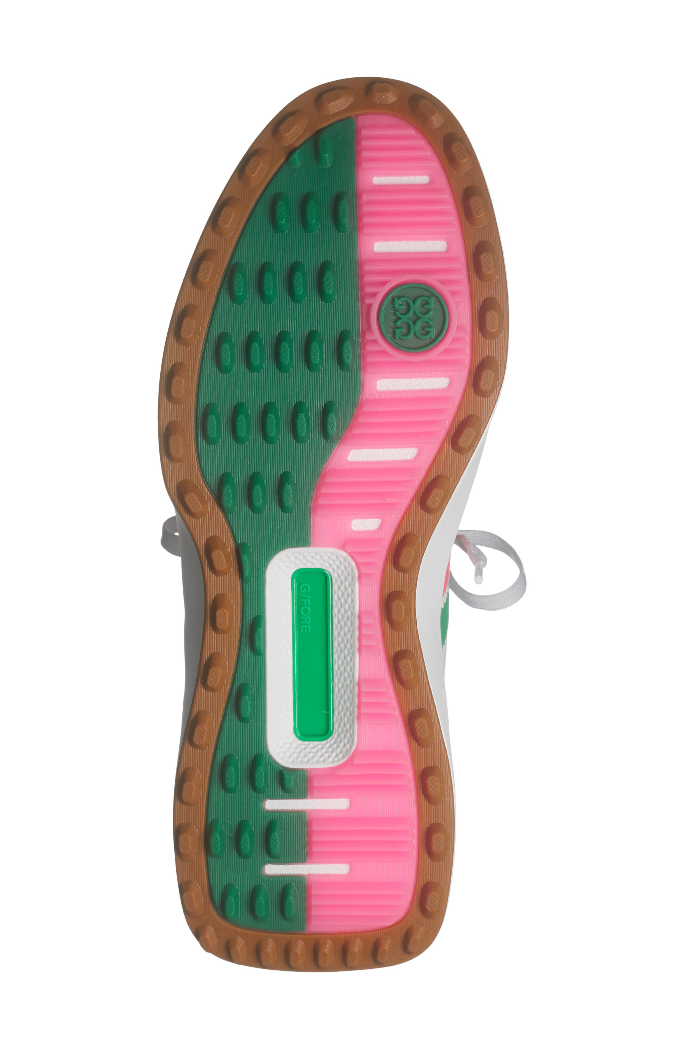G/FORE Gallivan2R Debossed Heart G's Kiltie Golf Shoe, Alternate, color, Snow / Multi
