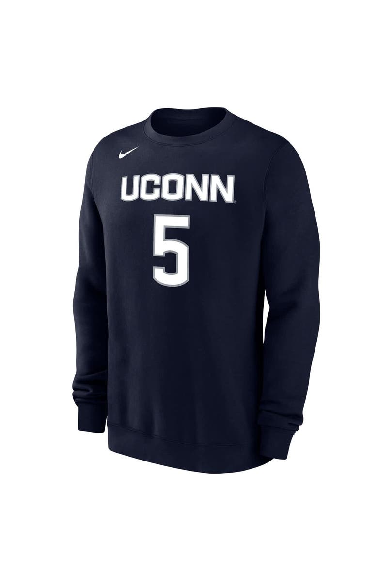 Nike Unisex Nike Paige Bueckers Navy UConn Huskies Player Name & Number Buckets Club Fleece Sweatshirt, Alternate, color, 