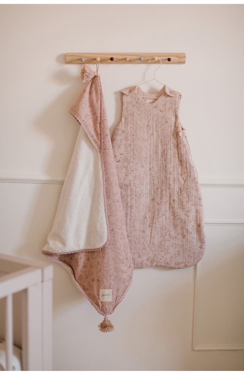 Pehr Hooded Towel, Alternate, color, Secret Garden