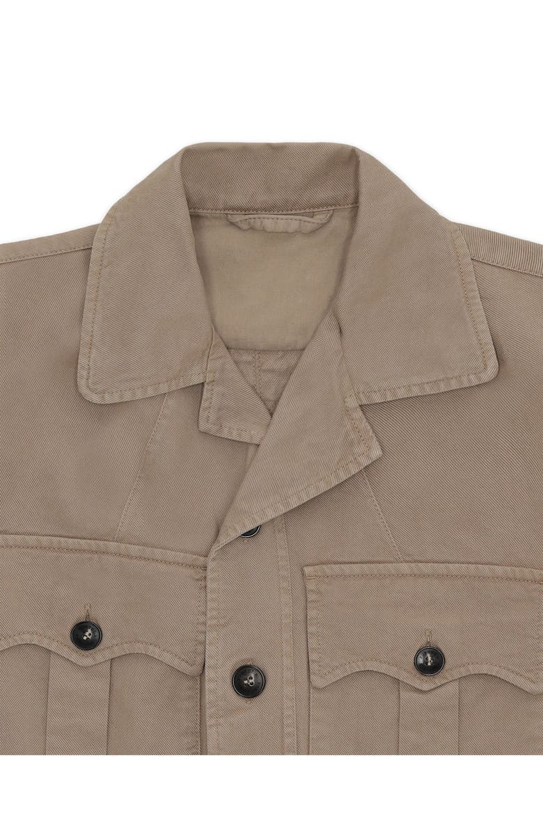 Fortela Clint Cotton Sahariana Jacket, Alternate, color, Camel