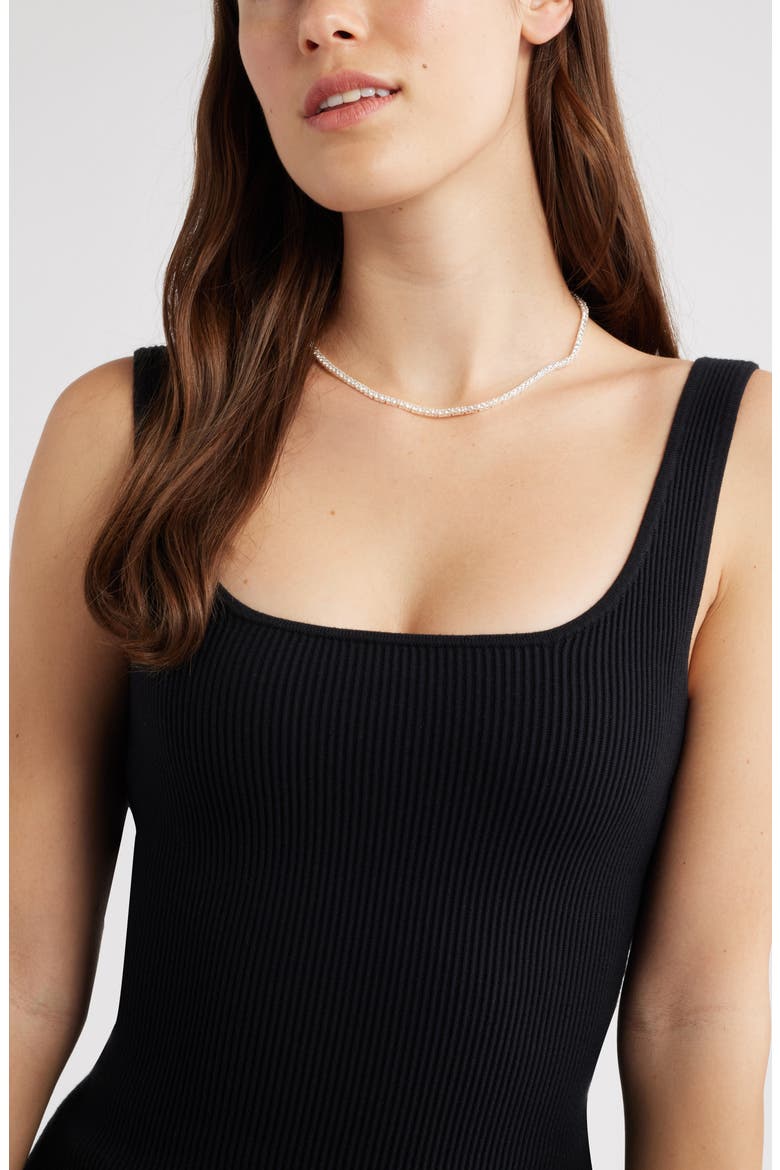 Demi Fine Cubic Zirconia Tennis Necklace, Alternate, color, STERLING SILVER PLATED