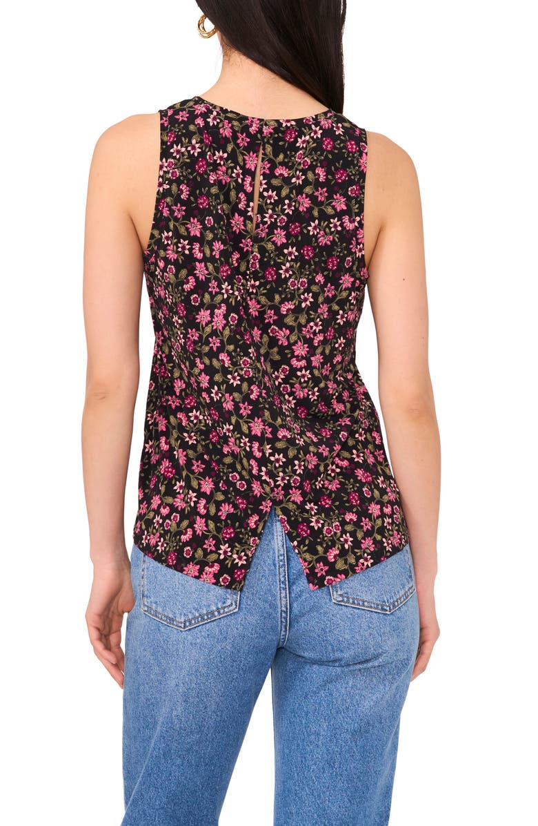 Vince Camuto Floral Keyhole Tank, Alternate, color, 