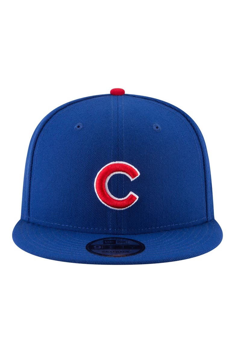 Men's New Era Royal Chicago Cubs 150th Anniversary 9FIFTY Snapback Hat, Alternate, color, Royal