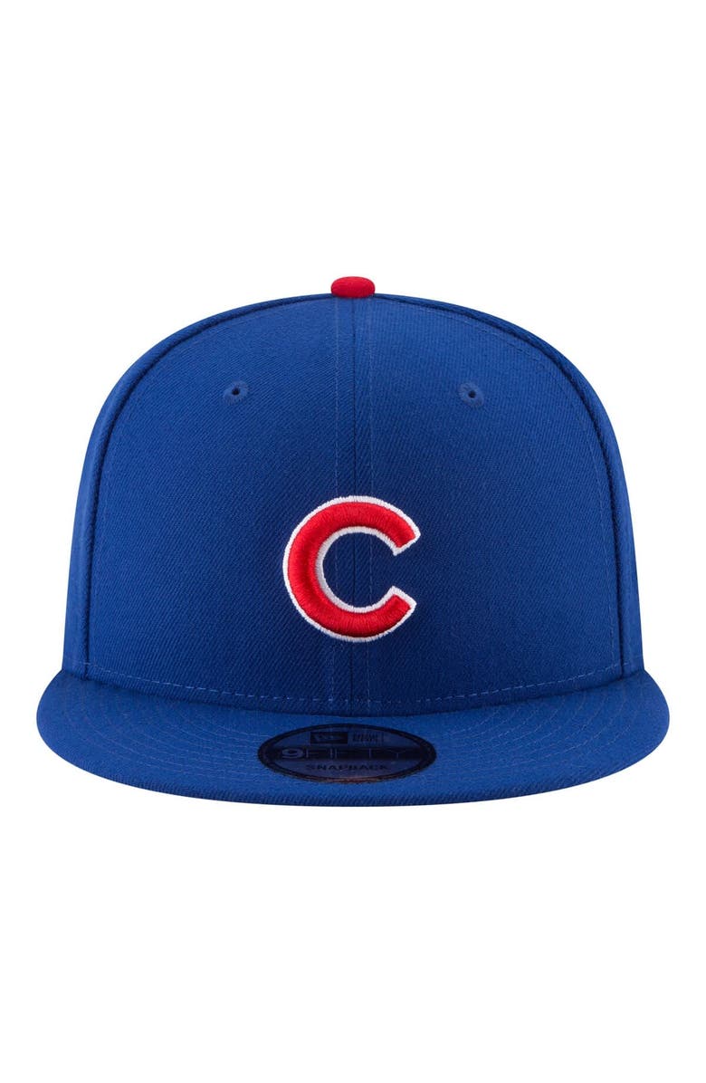 New Era Men's New Era Royal Chicago Cubs 150th Anniversary 9FIFTY Snapback Hat, Alternate, color, Royal