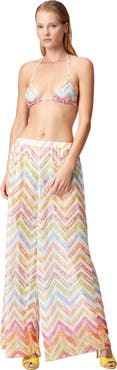 Missoni Printed Tulle Cover-up Palazzo Trousers