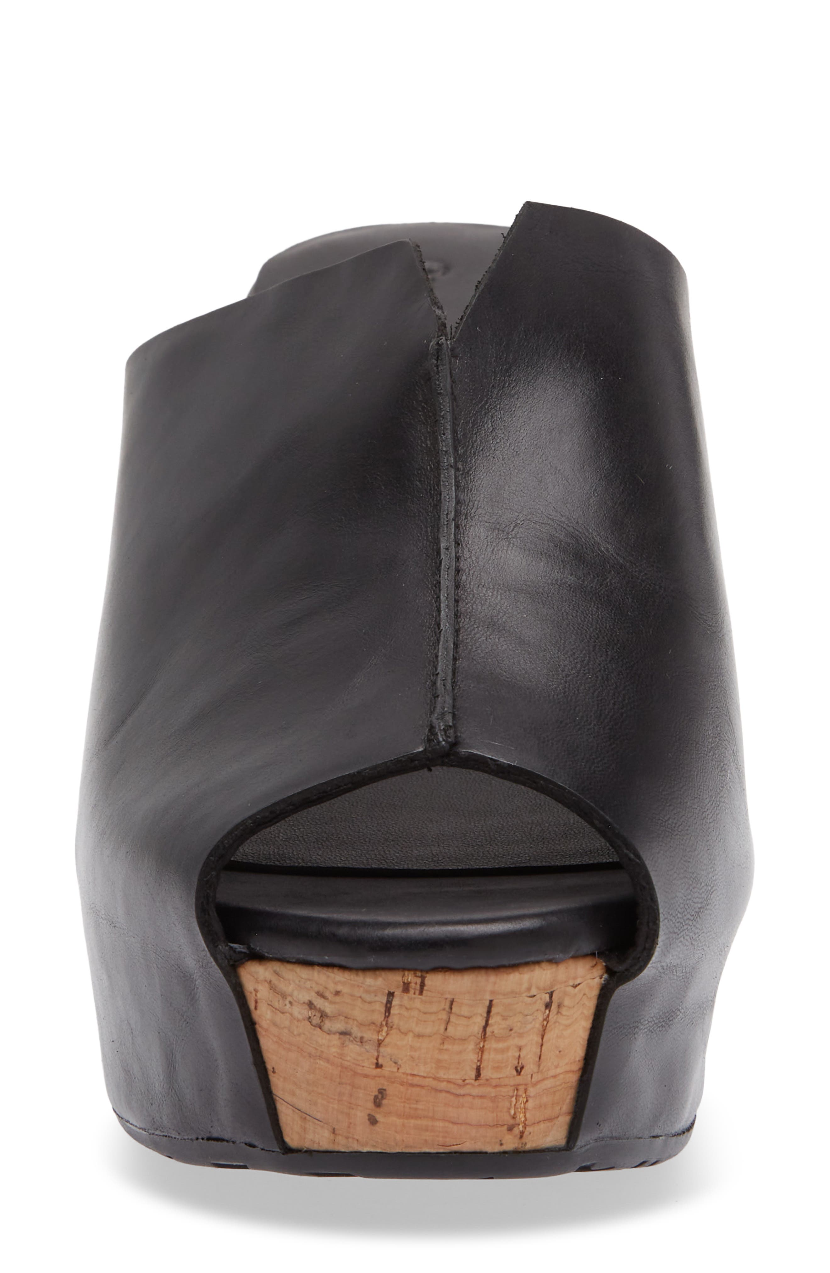 Chocolat Blu Gamma Peep Toe Platform Slide Sandal, Alternate, color, 