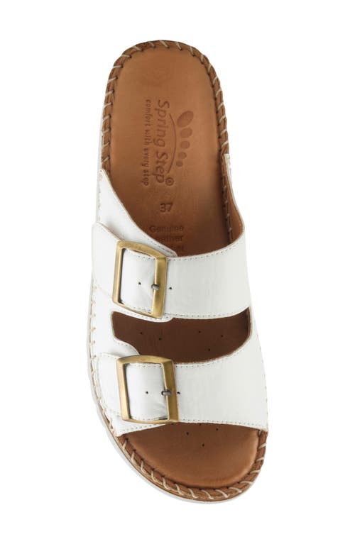 Spring Step Minisia Wedge Sandal In White