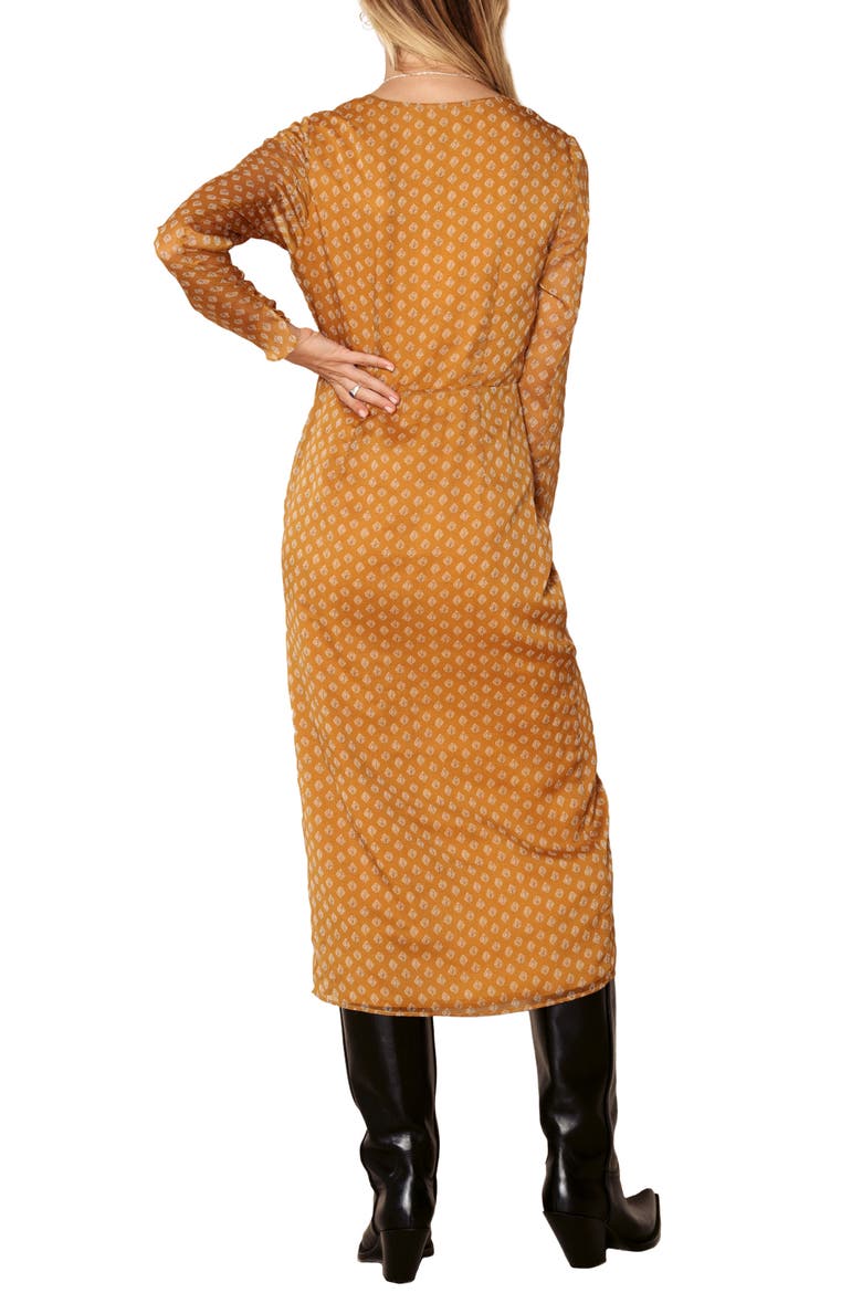 Blaire Midi Dress, Alternate, color, SPICE DIAMOND