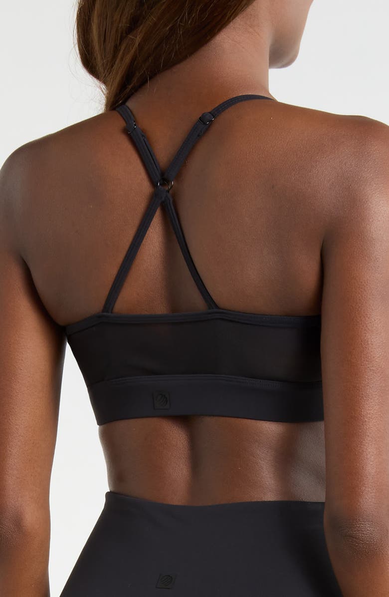 MPG Sculpt Mesh Inset Sports Bra, Alternate, color, Black