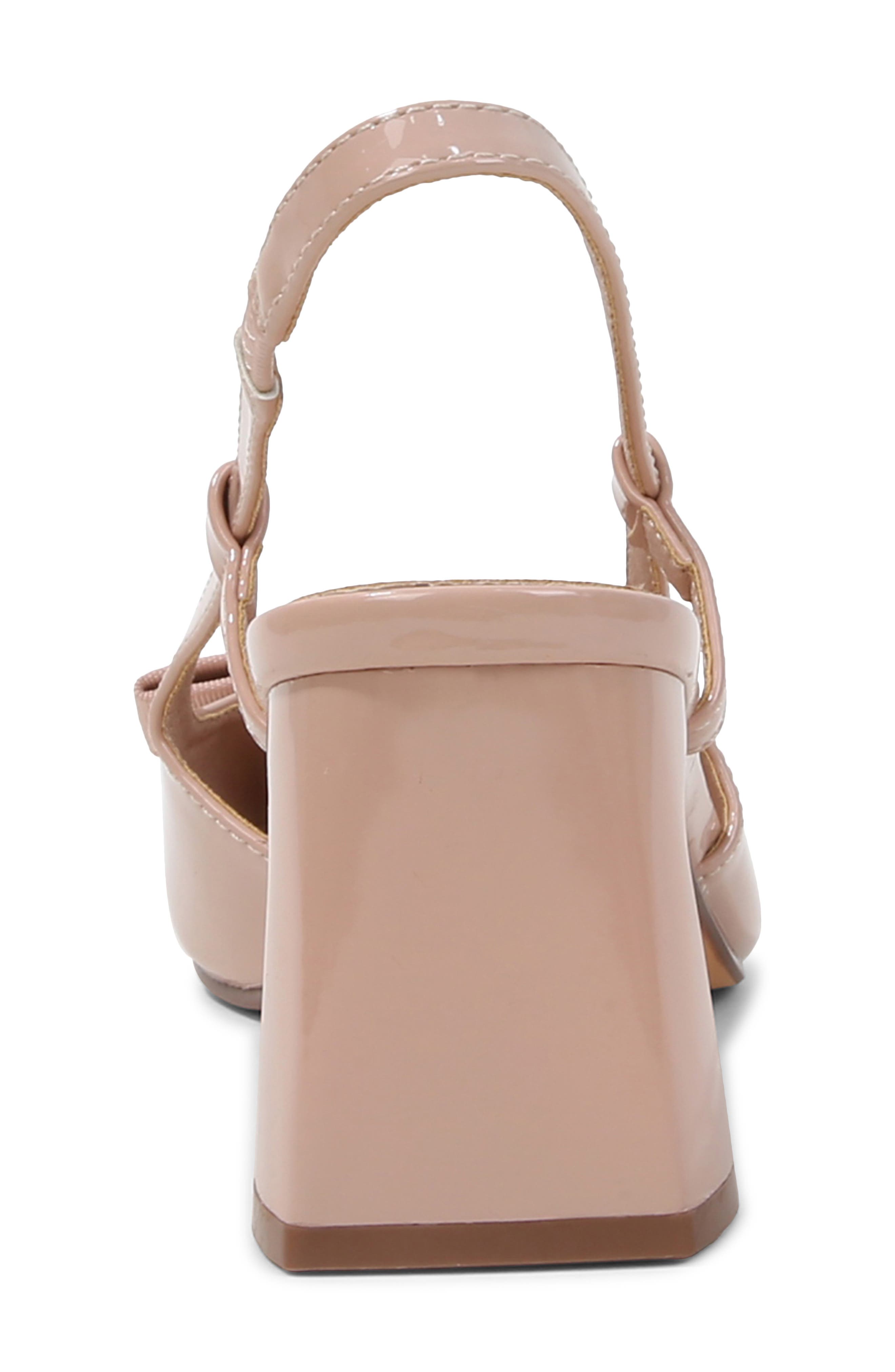 Block Heel Slingback Sandal, Alternate, color, BEIGE