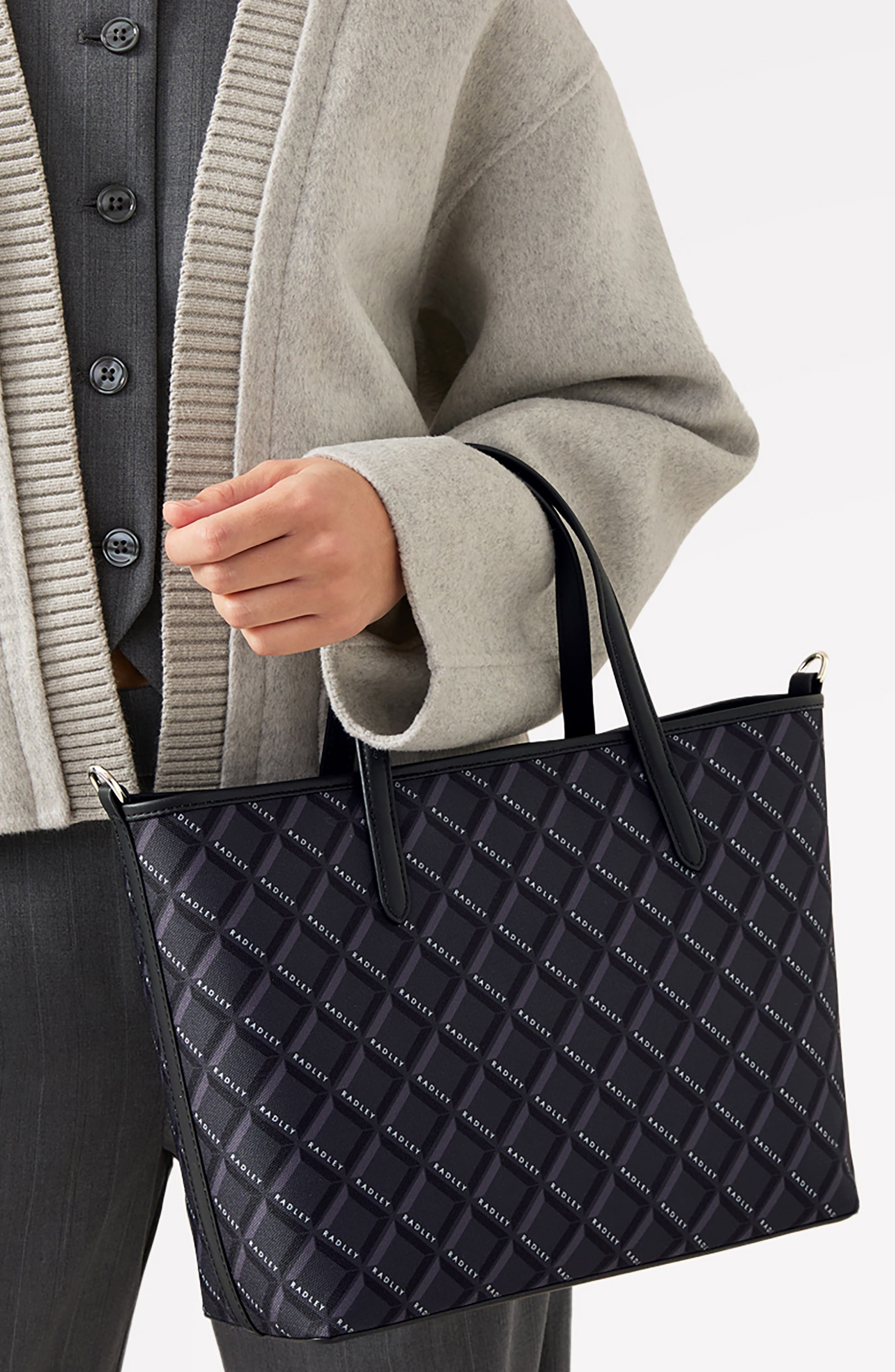 Radley Southwell Gardens Geo Tote Bag, Alternate, color, Black