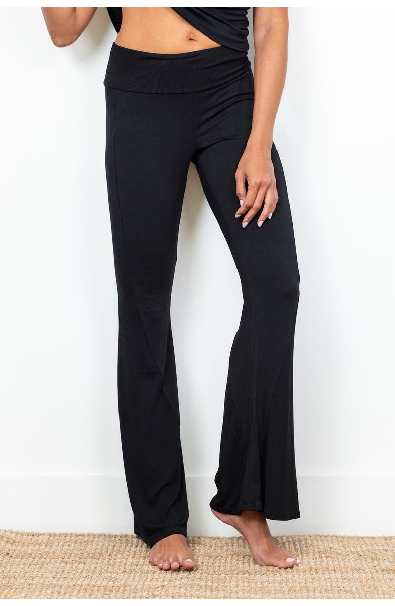 JJwinks Happy Hour Flare Lounge & Sleep Pants, Alternate, color, Black