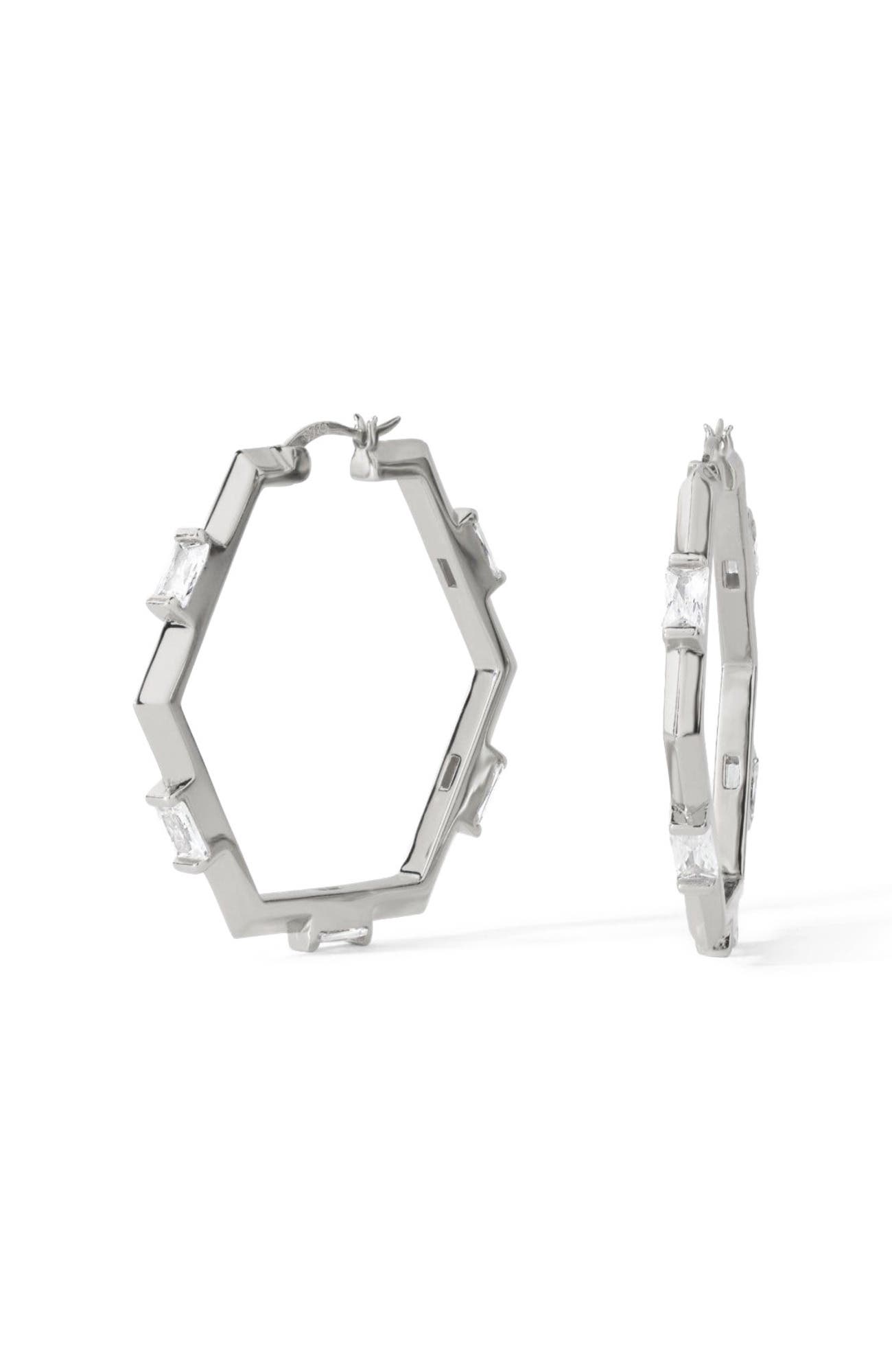 Sterling Silver/White CZ