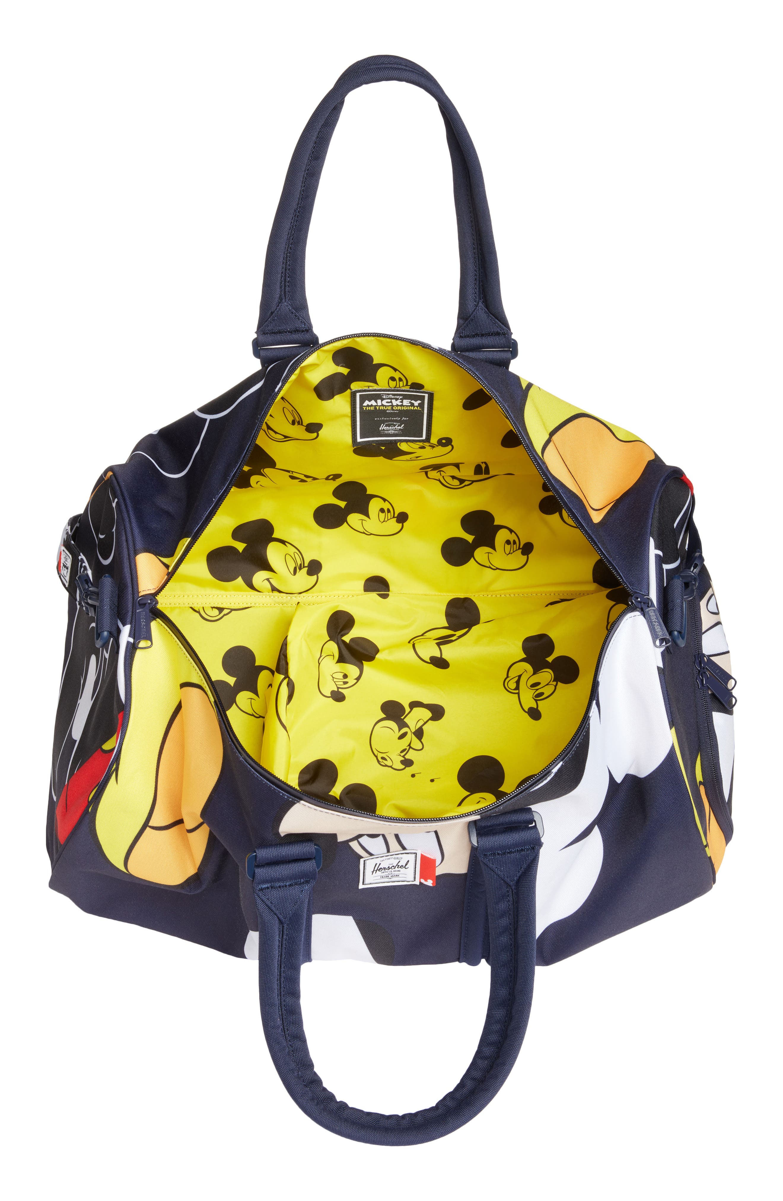 Herschel Supply Co. Disney x Herschel Supply Co. Novel Mickey Mouse Print Duffel Bag, Alternate, color, 