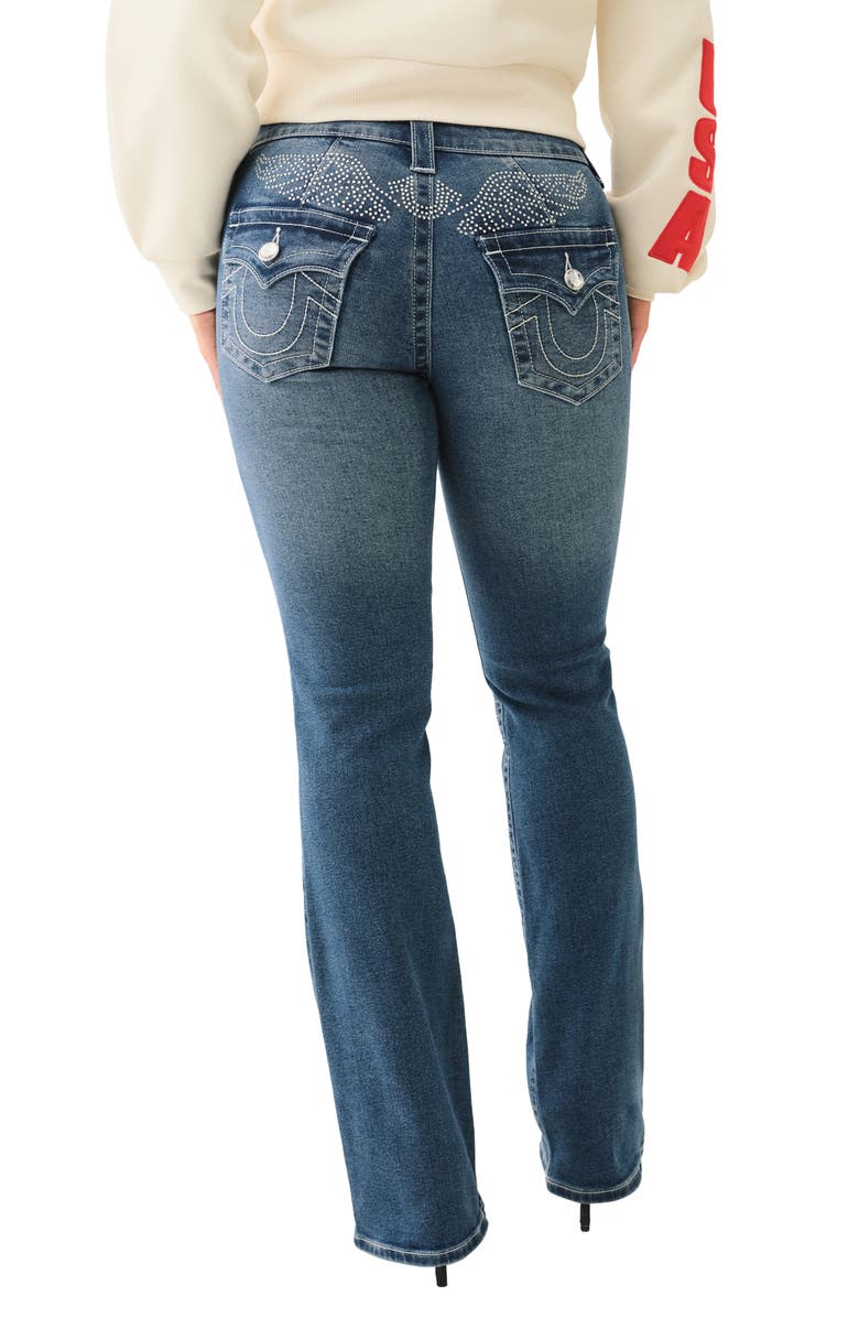 True Religion Crystal Becca Bootcut Jeans, Alternate, color, Marina