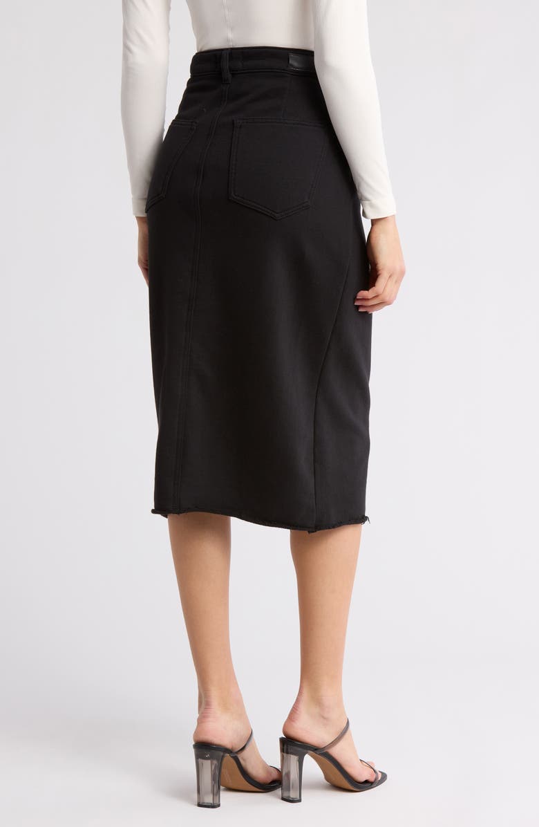 DL1961 Alma Raw Hem Denim Midi Skirt, Alternate, color,