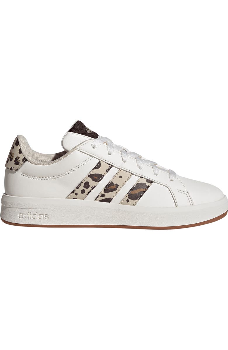 adidas Kids' Grand Court 3.0 Sneaker, Alternate, color, White/ Crystal Linen/ Coffee