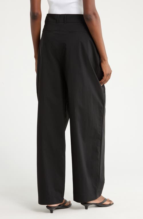 Reformation Danielle Pleated Wide Leg Pants In Black
