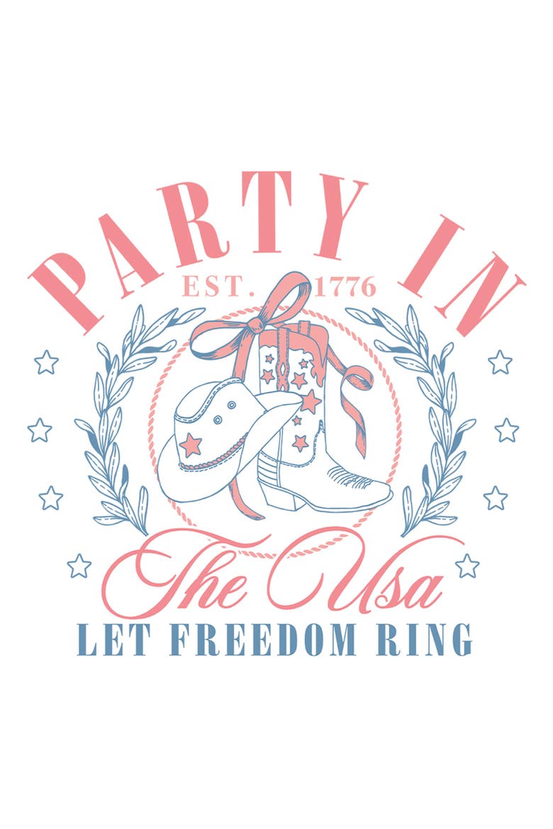 Men's Lost Gods USA Let Freedom Ring  Graphic T-Shirt, Alternate, color, White