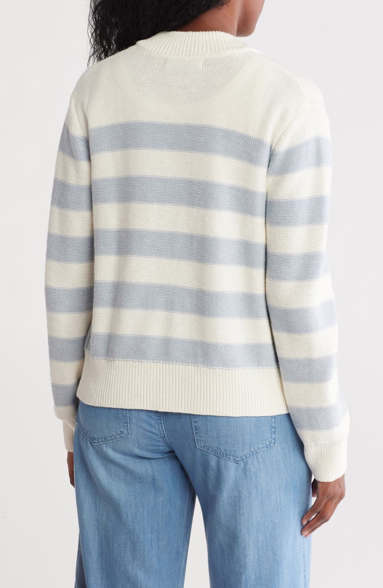 Sanctuary Stripe Knit Bomber Jacket, Alternate, color,