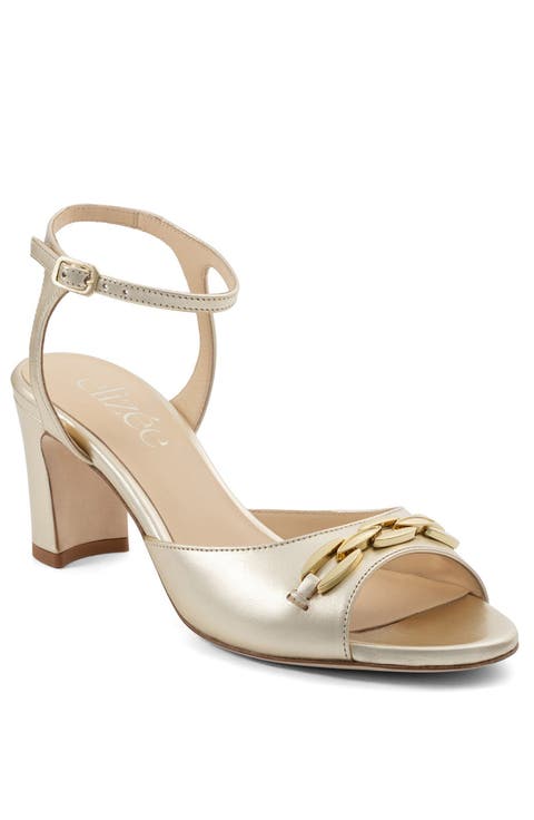 Tessa Sandal Leather Block Heel