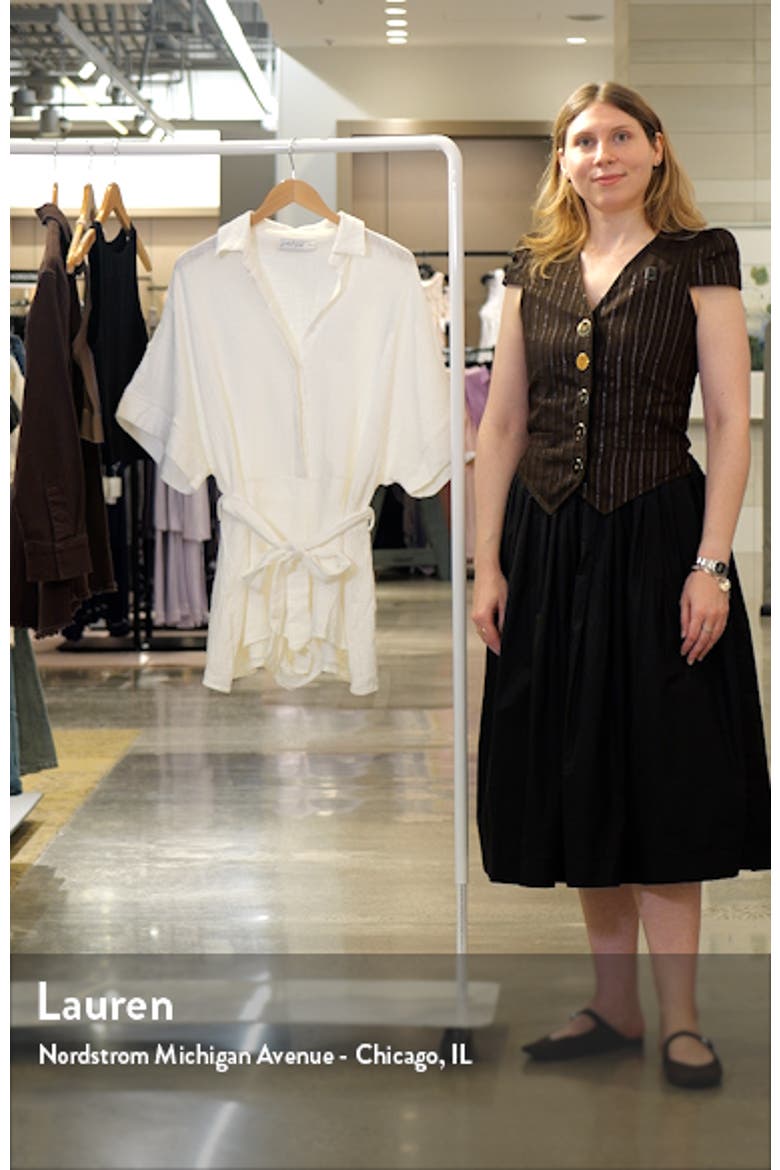 Jemmy Tie Waist Cotton Gauze Romper video