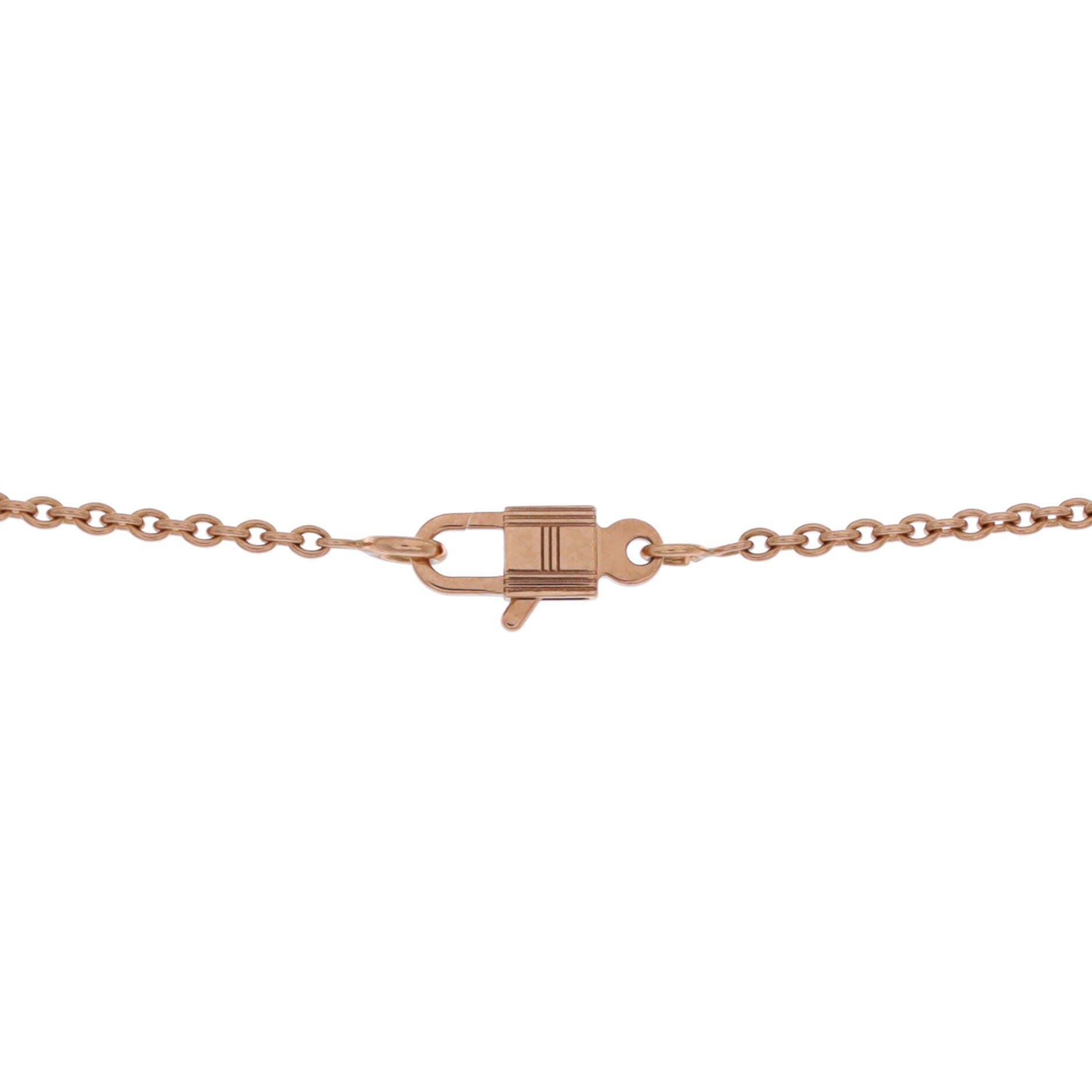 Amulettes Cadenas Pendant Necklace 18K Rose Gold with Diamonds, Alternate, color, Rose Gold