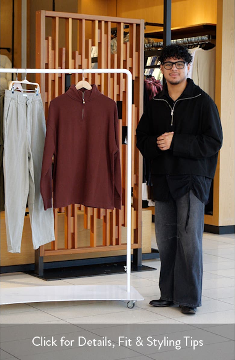 Heavyweight Oversize Quarter Zip Sweatshirt, sales video thumbnail