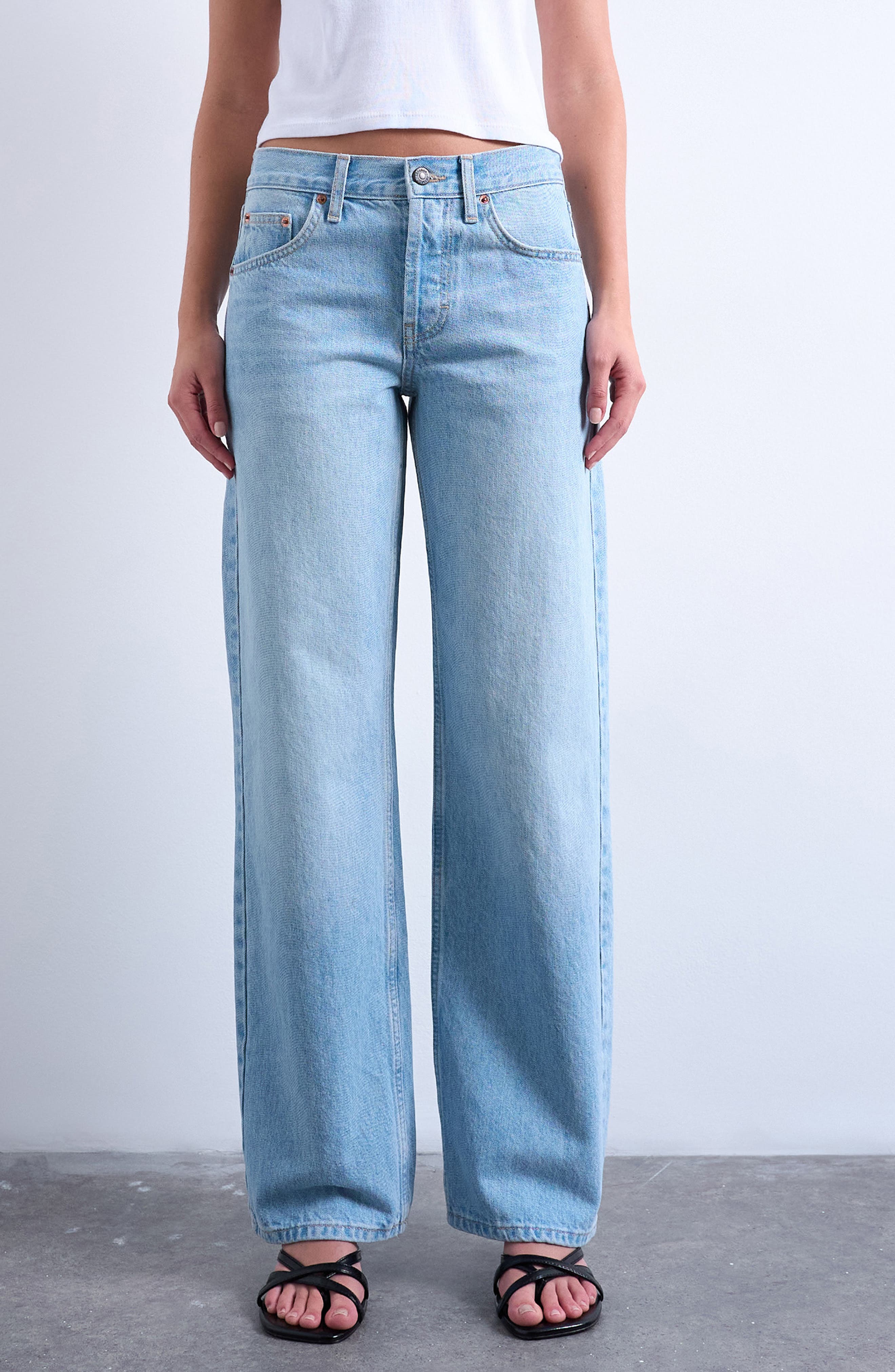 Low Rise Straight Leg Jeans - image 1