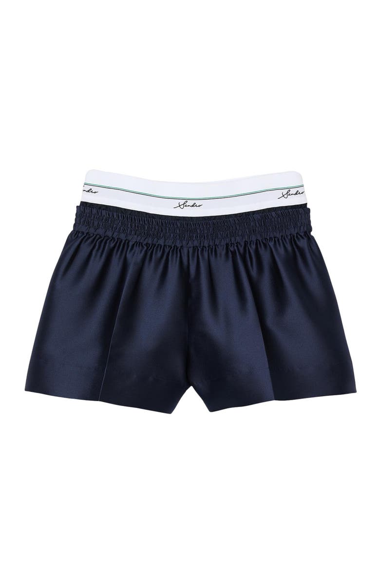 SANDRO Satin 2-in-1 effect shorts, Alternate, color, 