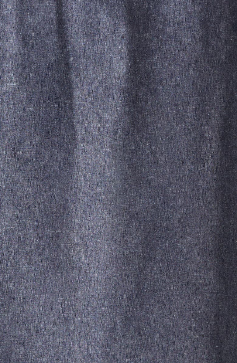 Sacai Short Sleeve Mixed Media Cardigan, Alternate, color, Navy/ Blue