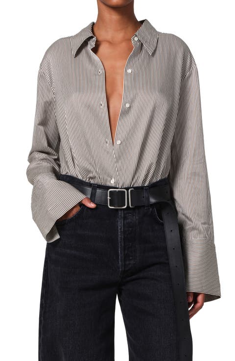 Camila Stripe Cotton & Silk Shirt