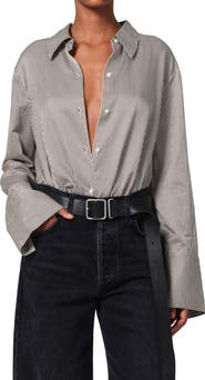 Citizens of Humanity Camila Stripe Cotton & Silk Shirt