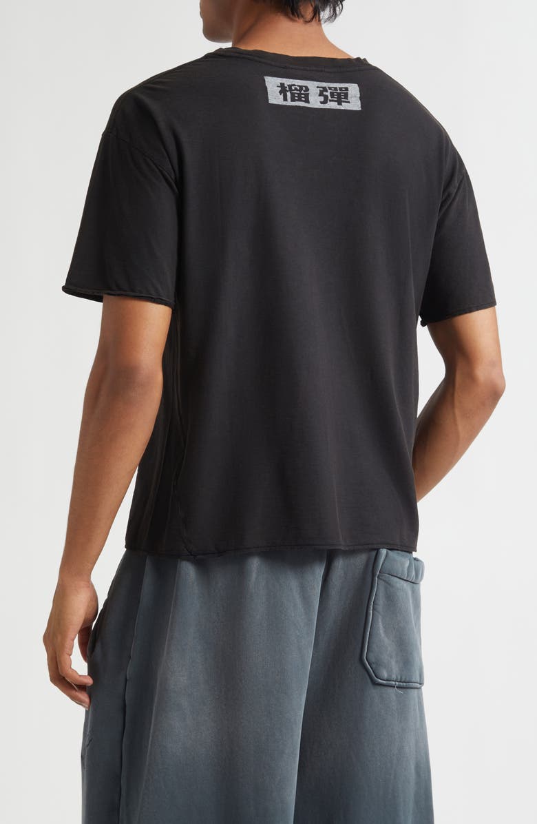 LU'U DAN Thrash Graphic T-Shirt, Alternate, color, Renegade Man / Washed Black