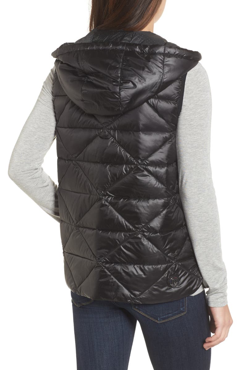 Bernardo Reversible Hooded Down & PrimaLoft<sup>®</sup> Vest, Alternate, color,