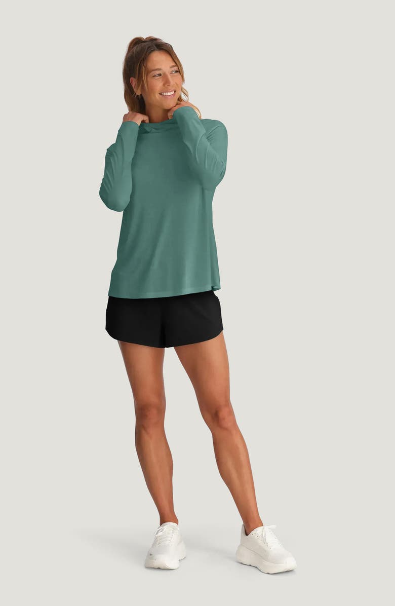 Free Fly Lightweight Performance II Hoodie, Alternate, color, Sea Pine