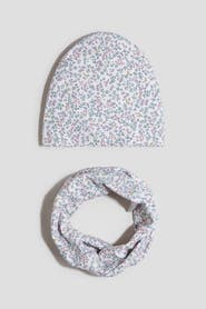 H&M 2-piece beanie and tube scarf set