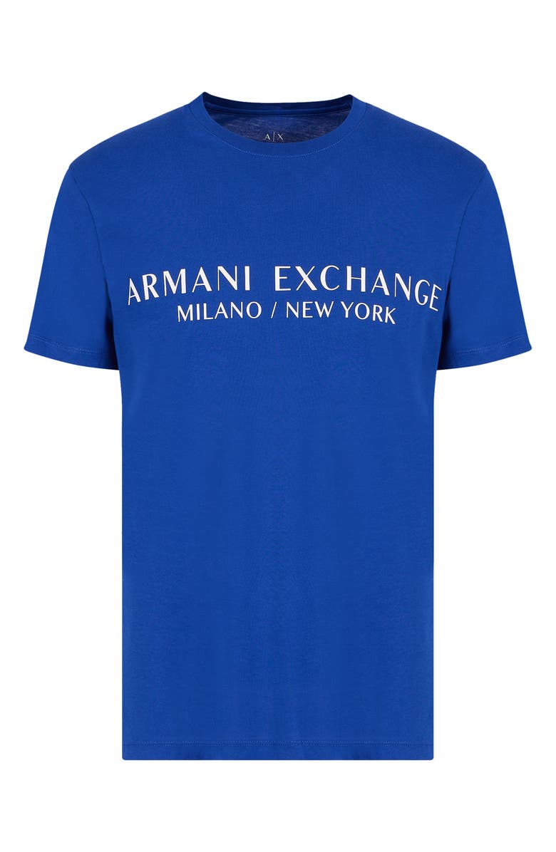 Armani Exchange Milano/New York Logo Cotton Graphic T-Shirt, Alternate, color, 