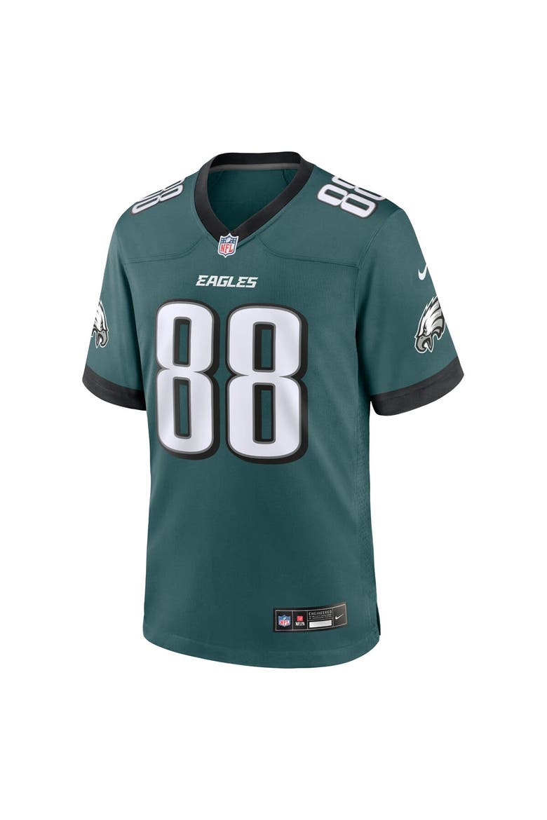 Men's Nike Dallas Goedert Midnight Green Philadelphia Eagles Team Game Jersey, Alternate, color, Green