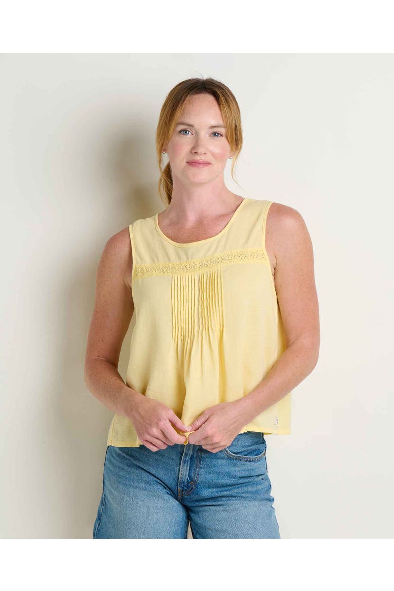 Manzana Pin Tuck Tank, Main, color, Meyer