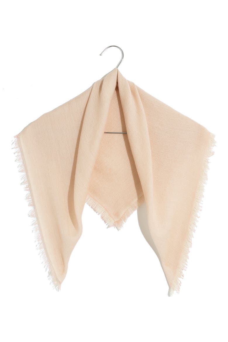 Cashmere Bandana Scarf, Main, color, DUSTY BLUSH