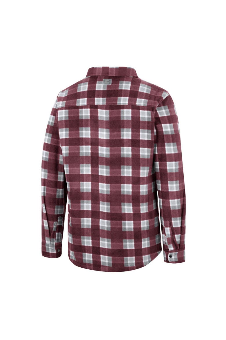 Men's Colosseum Maroon Mississippi State Bulldogs Ellis Full-Snap Jacket, Alternate, color, Maroon