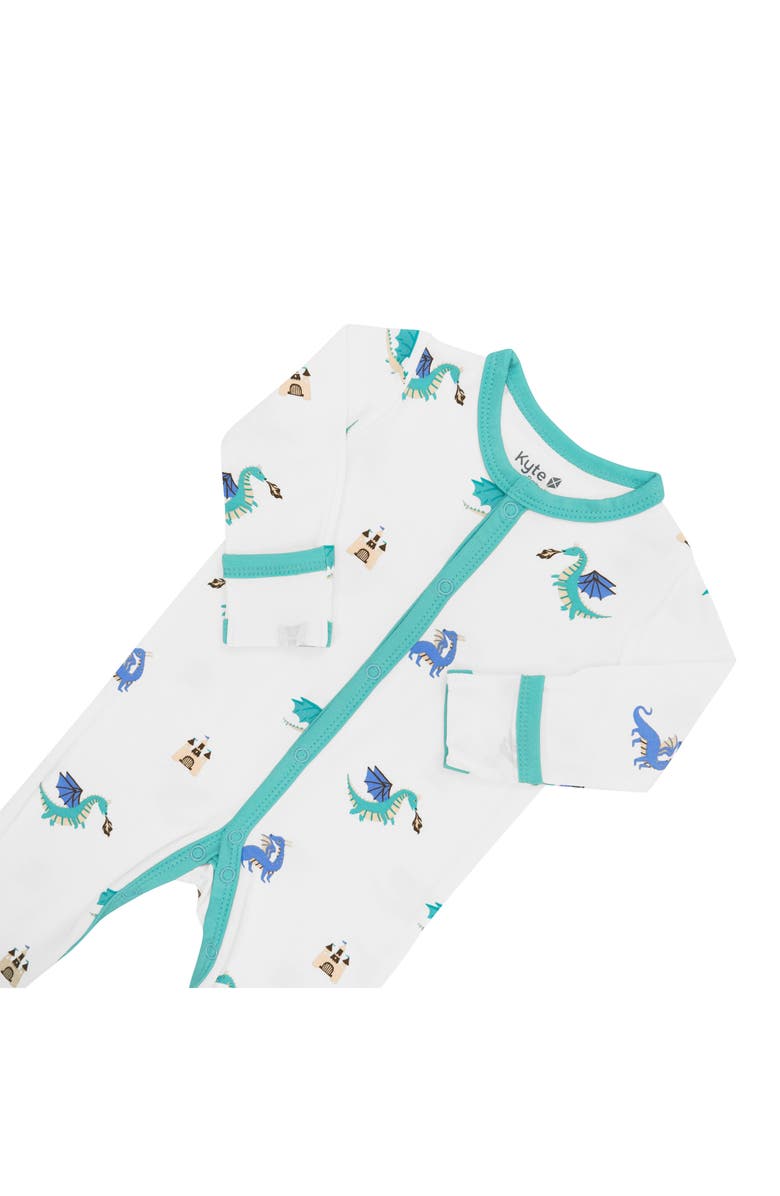 Kyte BABY Dragon Snap Footie, Alternate, color, 