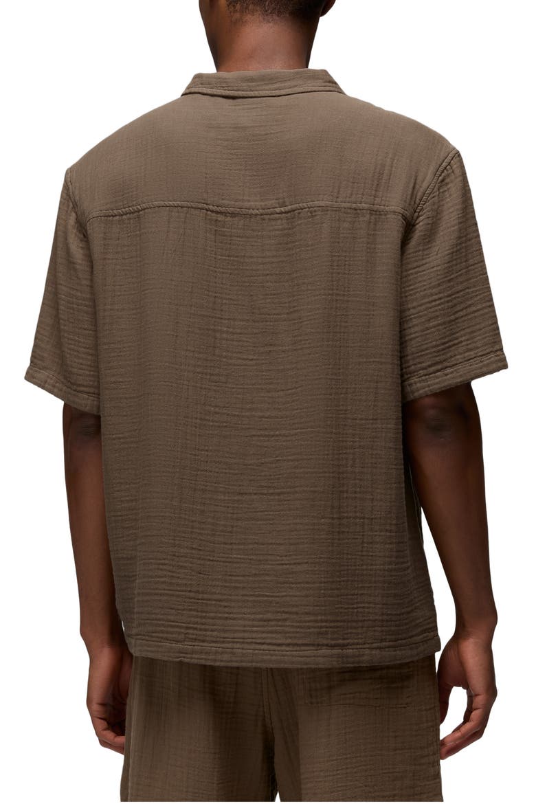 Hideaways Organic Cotton Camp Shirt, Alternate, color, MUD