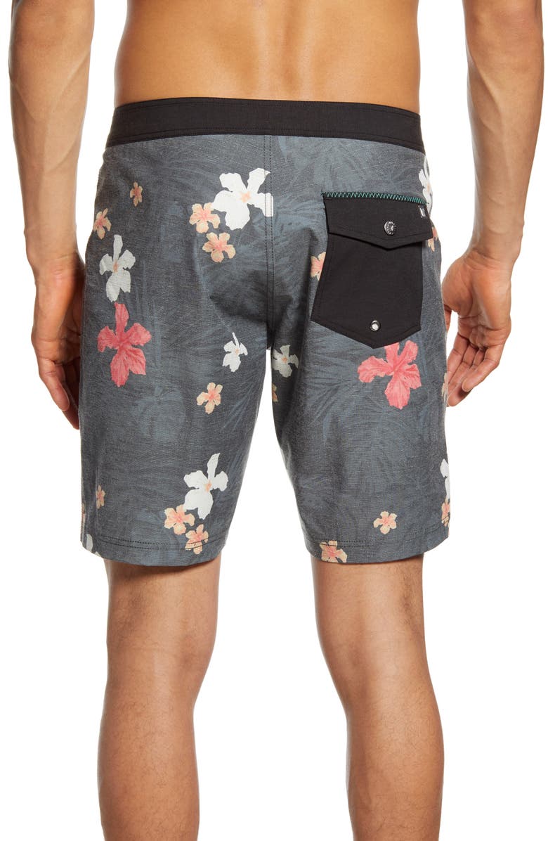 Linksoul Floral Print Board Shorts, Alternate, color, 
