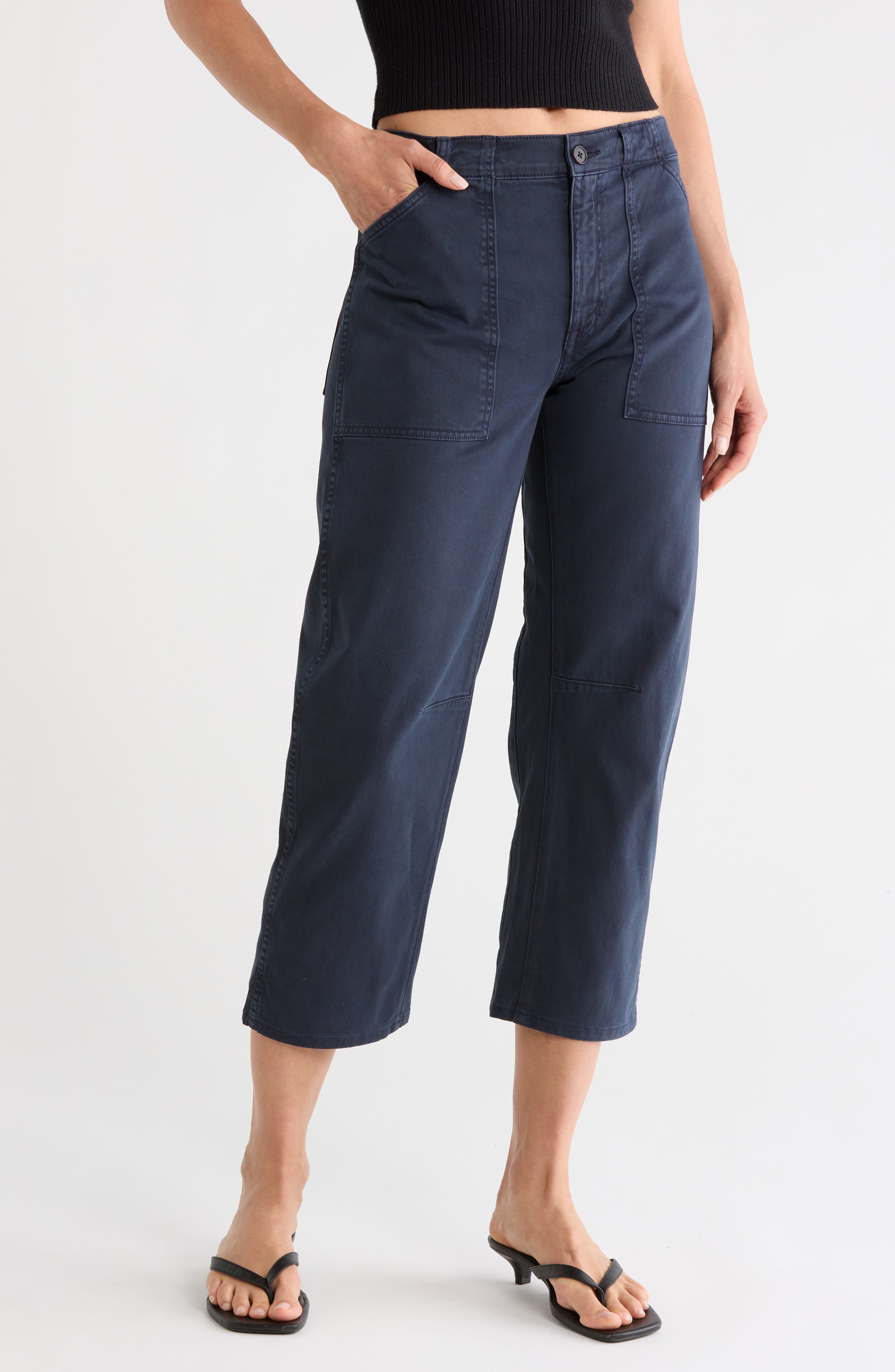 Madewell Darted Barrel Leg Pants